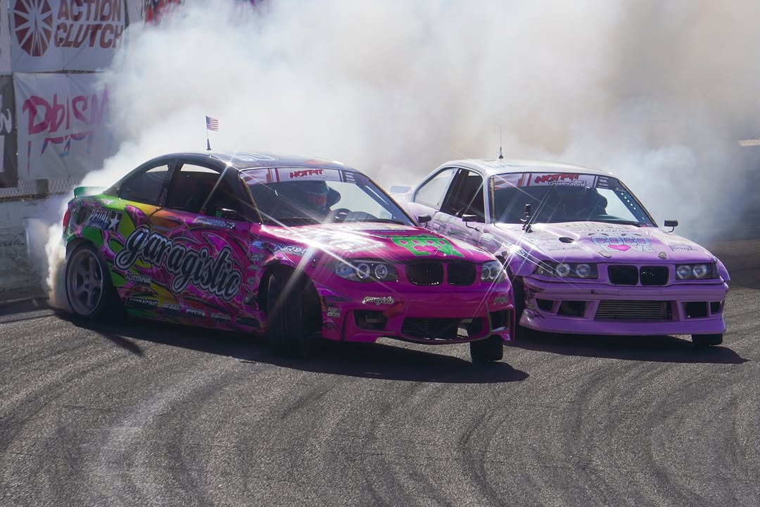 Green Formula Drift race car